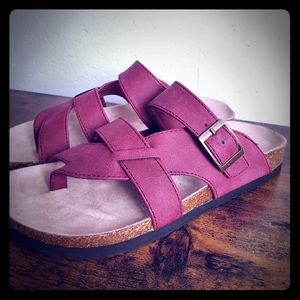 Maroon Sandals